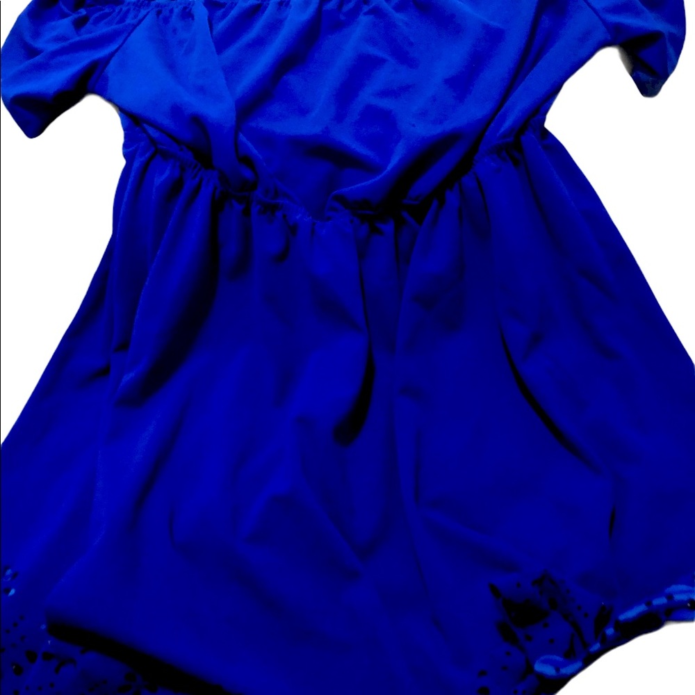 Plus-size blue dress